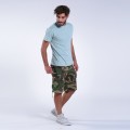 Cargo Shorts MOLECULE® 550019 Rip Stop Zipper Regular Fit Camo Green