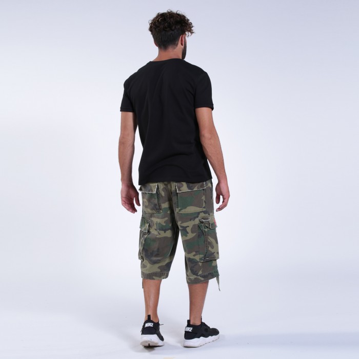 cargo three quarter shorts