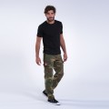 Cargo Pants MOLECULE® 62005 Outdoors Canvas Slim Fit Camo Green