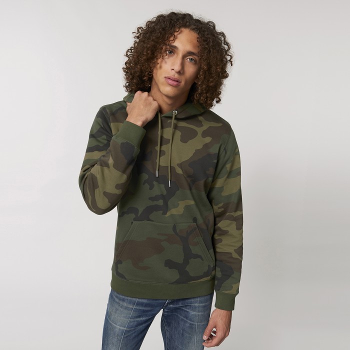 Fluffy camo outlet hoodie