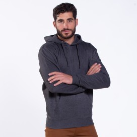 Pullover Hoodie 01042 DS Cotton Blend 275 Gsm Slim Fit Anthracite