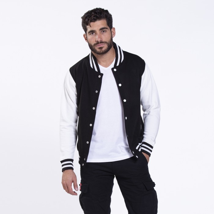 Jacket College 00004 Black White