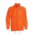 Jacket Sirocco Windbreaker Light Weight Nylon Orange