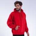 Pullover Fluffy Hoodie MLC 00043 Cotton Blend 320 Gsm Regular Fit Red
