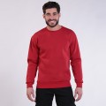 Sweatshirt 00042 Inner Fluff Cotton Blend 320 Gsm Regular Fit Red