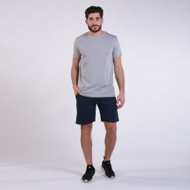 Workout Shorts 4402 Cotton 265 Gsm Slim Fit Navy