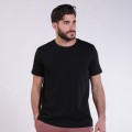 Unisex Short Sleeves T-shirt 1800 Cotton 150 Gsm Regular Fit Black