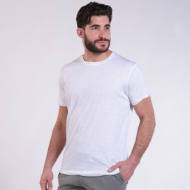 Unisex Short Sleeves T-shirt 1800 Cotton 150 Gsm Regular Fit White