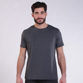 Unisex Short Sleeves T-shirt 1800 Cotton 150 Gsm Regular Fit Dark Grey