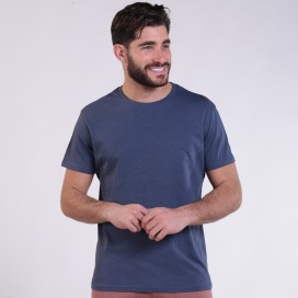 Unisex Short Sleeves T-shirt 1800 Cotton 150 Gsm Regular Fit Indigo