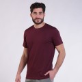 Unisex Short Sleeves T-shirt 1800 Cotton 150 Gsm Regular Fit Burgundy