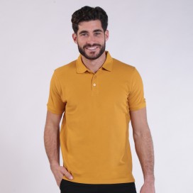 Unisex Short Sleeves T-shirt 2200 Pique Knit Polo Cotton 190 Gsm Regular Fit Camel