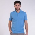 Unisex Short Sleeves T-shirt 2200 Pique Knit Polo Cotton 190 Gsm Regular Fit Blue Sky