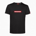 Unisex Short Sleeves T-shirt MOLECULE® 43045 Red Label Print Organic Cotton 150 Gsm Regular Fit Black