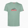 Unisex Short Sleeves T-shirt MOLECULE® 43045 Mountain Print Organic Cotton 150 Gsm Regular Fit Sage