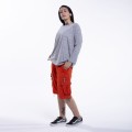Women Cargo Shorts MOLECULE® 55001-9 Rip Stop Zipper Regular Fit 21" Length Orange