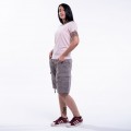 Women Cargo Shorts MOLECULE® 55002 Shortcuts Rip Stop One Pocket Slim Fit Grey