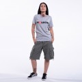 Women Cargo Shorts MOLECULE® 54001 Worn Out Look Canvas Regular Fit Khaki