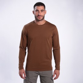 Long Sleeve T-Shirt 1105 Cotton 190 Gsm Regular Fit Camel