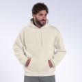 Pullover Fluffy Hoodie MLC 00043 Cotton Blend 320 Gsm Regular Fit Off White