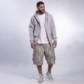 Cargo Shorts MOLECULE® 45020 Canvas Zipper Regular Fit Camo Digital Grey