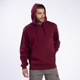 Pullover Hoodie MOLECULE® 3301 Cotton Blend 300 Gsm Regular Fit Bordeaux