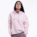 Pullover Hoodie JOIN CLOTHES® Crop 300 Gsm Organic Cotton Blend Regular Fit Cream Heather Pink