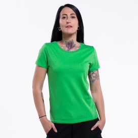 Woman Short Sleeves T-Shirt 47045 Organic Cotton 150 Gsm Regular Fit Apple Green