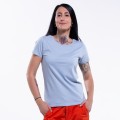 Woman Short Sleeves T-Shirt 47045 Organic Cotton 150 Gsm Regular Fit Blue Fog