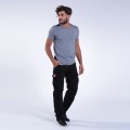Cargo Pants MOLECULE® 55003 Rip Stop Slim Fit Black