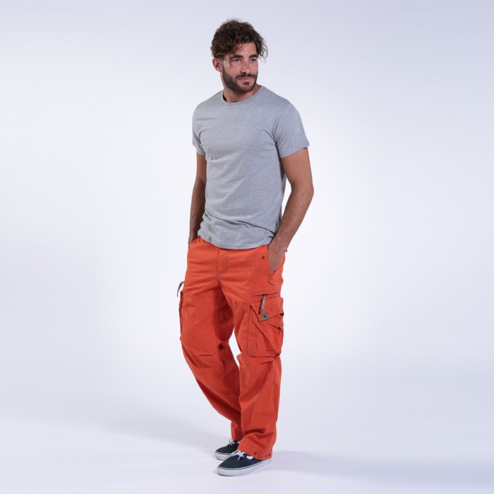 Mens Cargo Pants in Mens Pants  Orange  Walmartcom