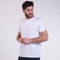 Unisex Short Sleeves T-shirt MOLECULE® 1100 Round Neck Cotton 150 Gsm Regular Fit White