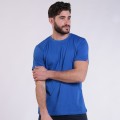 Unisex Short Sleeves T-shirt MOLECULE® 1100 Round Neck Cotton 150 Gsm Regular Fit Royal Blue