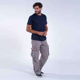 Cargo Pants MOLECULE® 50005 Canvas Zipper Regular Fit Grey