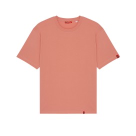 Unisex Short Sleeves T-Shirt MOLECULE® 759 Fuzer 180 Gsm Organic Cotton Loose Fit Rose Clay
