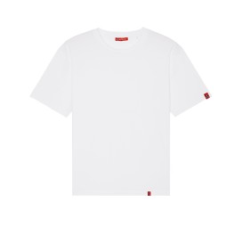 Unisex Short Sleeves T-Shirt MOLECULE® 759 Fuzer 180 Gsm Organic Cotton Loose Fit White