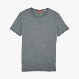 T-Shirt MOLECULE® 5045 Micro Stripe Organic Cotton 160 Gsm Regular Fit Navy/Vintage White