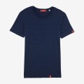 Unisex Short Sleeves T-shirt MOLECULE® 4045 Denim Round Neck Organic Cotton 155 Gsm Regular Fit Dark Washed Indigo