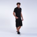 Cargo Shorts MOLECULE® 91414 Canvas Nine Pockets Regular Fit Black