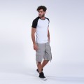Cargo Shorts MOLECULE® 91414 Canvas Nine Pockets Regular Fit Light Grey