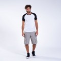 Cargo Shorts MOLECULE® 45060 Canvas Nine Pockets Regular Fit Light Grey