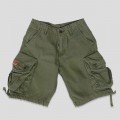 Kids Cargo Shorts MOLECULE® 58900 Cotton Canvas Regular Fit Khaki
