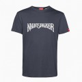 Unisex Short Sleeves T-Shirt MOLECULE® NIGHTSTALKER Logo Print Cotton 150 Gsm Regular Fit Dark Grey