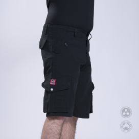 Cargo Shorts MOLECULE® 52004 Light Rip Stop Cap Pocket Slim Fit Black