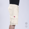 Cargo Shorts MOLECULE® 52004 Light Rip Stop Cap Pocket Slim Fit Off White