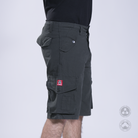 Cargo Shorts MOLECULE® 52004 Light Rip Stop Cap Pocket Slim Fit Pencil Grey