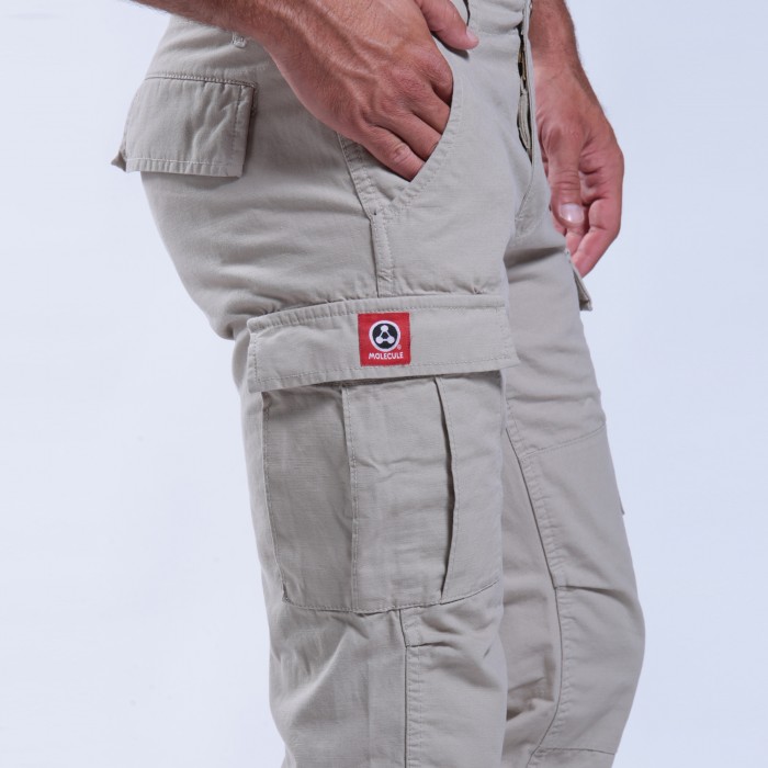 Jean Hombre Cargo Regular C/elástico Arena
