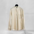Shirt JOIN CLOTHES MAO Collar Cotton Gauze Long Sleeves Regular Fit Cream