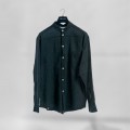 Shirt JOIN CLOTHES MAO Collar Cotton Gauze Long Sleeves Regular Fit Navy