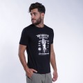 Unisex Short Sleeves T-shirt MOLECULE® 1100 Antarctic Print Cotton 150 Gsm Regular Fit Black